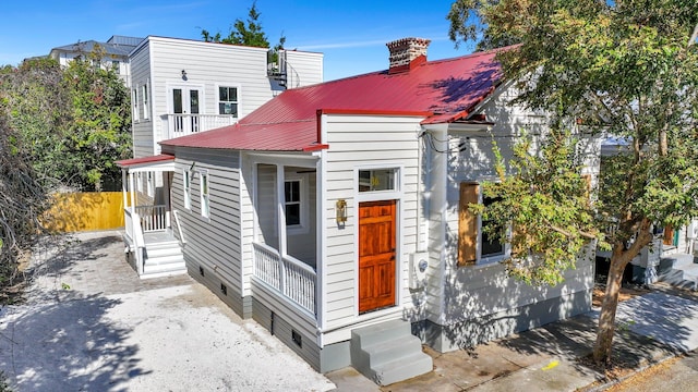 view of front of home