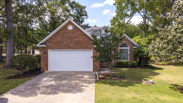 256 Ridge Lake Dr, Manning, SC 29102 - traditional home featuring brick siding, driveway, and a front lawn