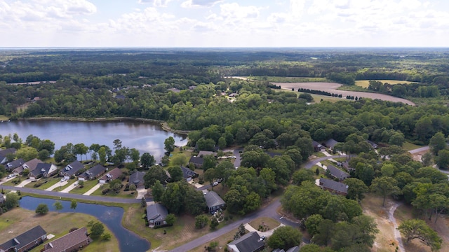 256 Ridge Lake Dr, Manning, SC 29102 - aerial view of property and surrounding area featuring a heavily wooded area and a large body of water