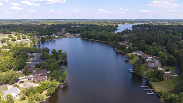 256 Ridge Lake Dr, Manning, SC 29102 - aerial view of property's location featuring a nearby body of water and a forest