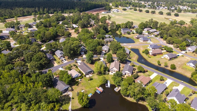 256 Ridge Lake Dr, Manning, SC 29102 - aerial view of property's location featuring a nearby body of water and nearby suburban area