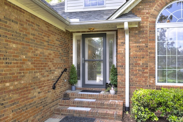 256 Ridge Lake Dr, Manning, SC 29102 - view of exterior entry with brick siding and a shingled roof