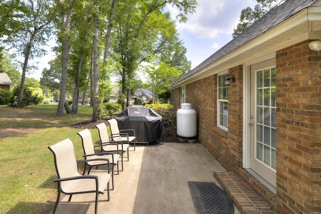 256 Ridge Lake Dr, Manning, SC 29102 - view of patio / terrace featuring a grill