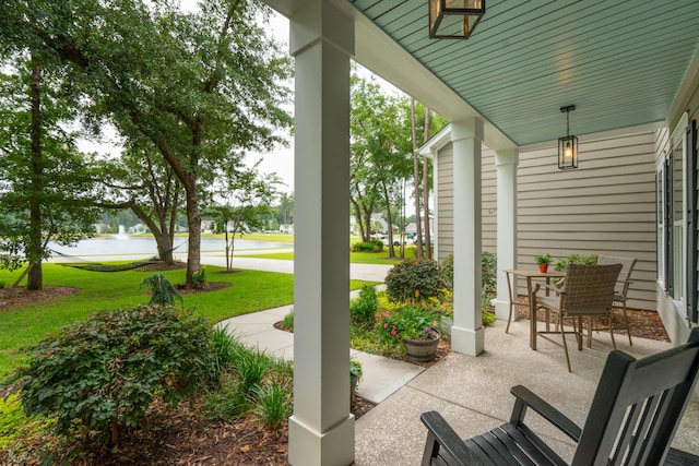 233 Camber Rd, Huger, SC 29450 - porch with a water view and a yard