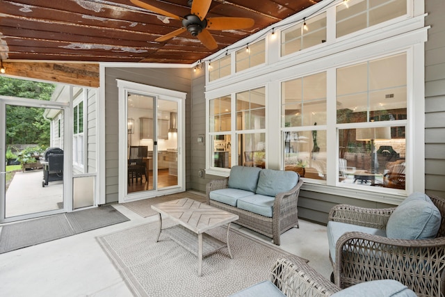 233 Camber Rd, Huger, SC 29450 - view of patio featuring ceiling fan and outdoor lounge area