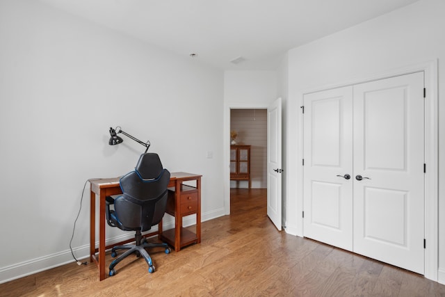 233 Camber Rd, Huger, SC 29450 - office area with light wood-style flooring and baseboards