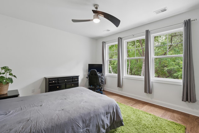 233 Camber Rd, Huger, SC 29450 - bedroom featuring wood finished floors and a ceiling fan