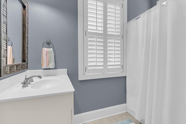 7021 Schooner St, Charleston, SC 29492 - bathroom with vanity and tile patterned floors