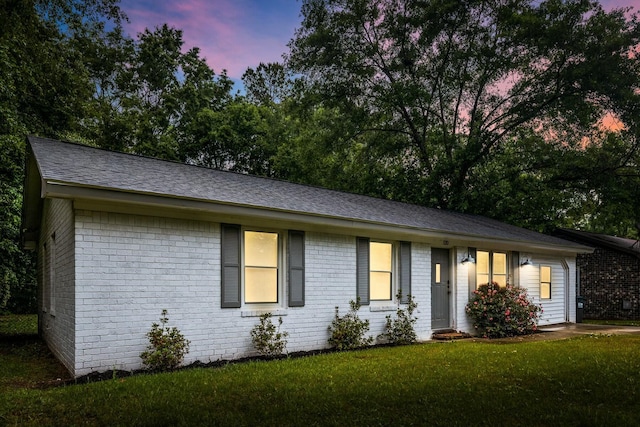 120 Lisa Dr, Summerville, SC 29485 - ranch-style home featuring brick siding, roof with shingles, and a front lawn