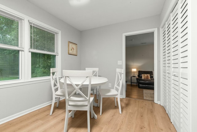 120 Lisa Dr, Summerville, SC 29485 - dining room with light wood-type flooring, plenty of natural light, and baseboards