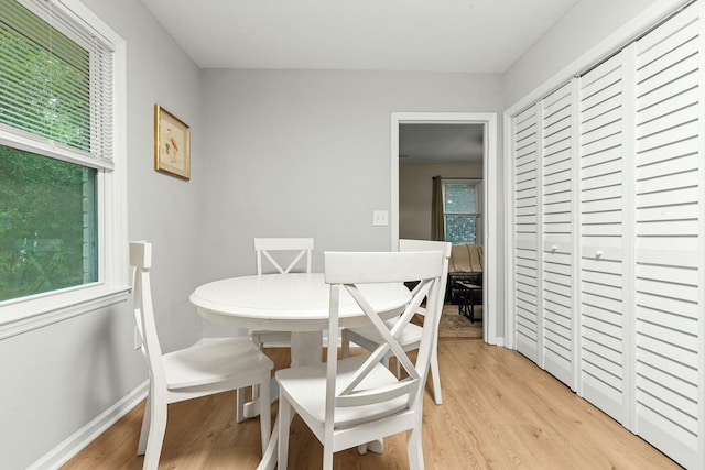 120 Lisa Dr, Summerville, SC 29485 - dining area with plenty of natural light, light wood finished floors, and baseboards