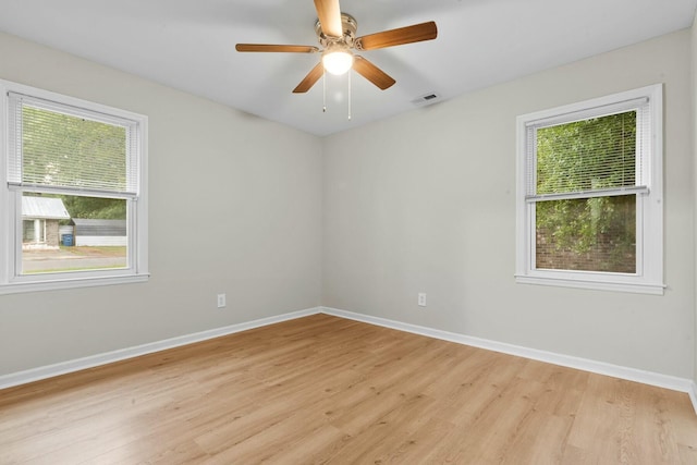120 Lisa Dr, Summerville, SC 29485 - empty room with baseboards, visible vents, and light wood finished floors