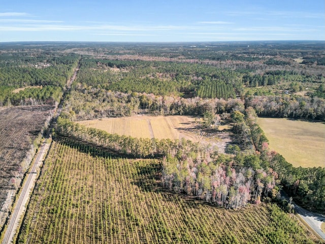 bird's eye view featuring a rural view