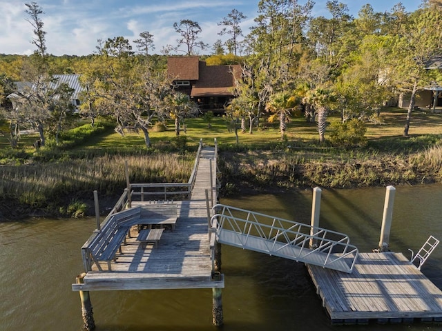 7897 Russell Creek Dr, Edisto Island, SC 29438 - dock area featuring a water view