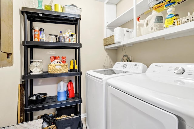 7897 Russell Creek Dr, Edisto Island, SC 29438 - washroom featuring independent washer and dryer