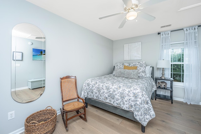 468 Maple Oak Ln, Charleston, SC 29414 - bedroom with wood finished floors and a ceiling fan