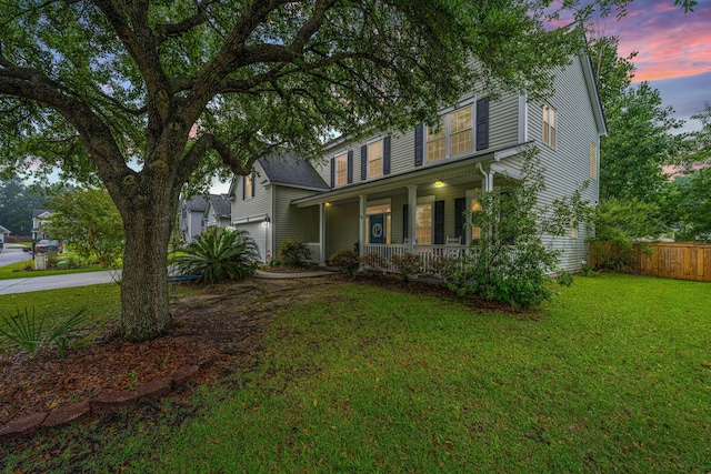 468 Maple Oak Ln, Charleston, SC 29414 - view of front of house with a porch, a garage, and driveway