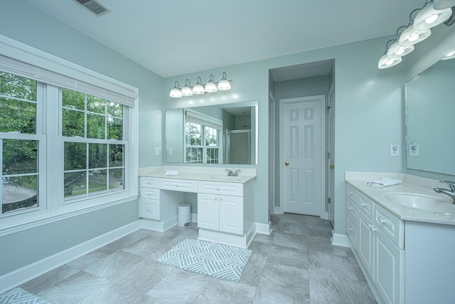 468 Maple Oak Ln, Charleston, SC 29414 - bathroom with two vanities and a shower stall