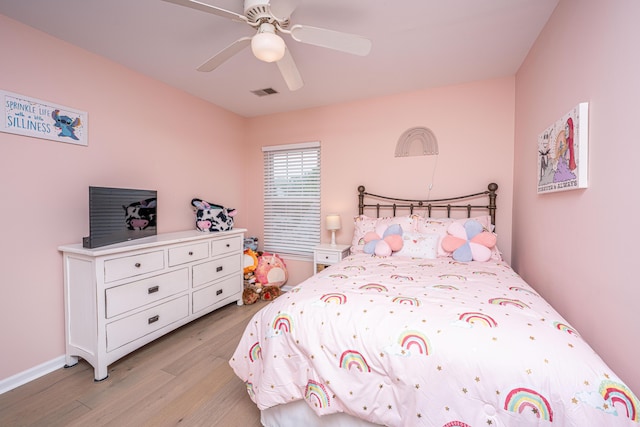 468 Maple Oak Ln, Charleston, SC 29414 - bedroom featuring light wood-type flooring and ceiling fan