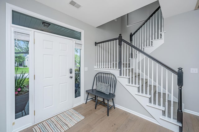 468 Maple Oak Ln, Charleston, SC 29414 - entrance foyer featuring wood finished floors and stairs