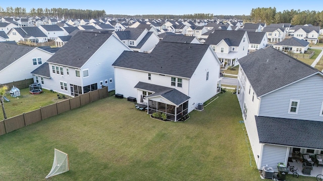 birds eye view of property featuring a residential view