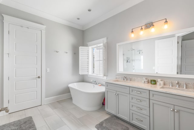 1722 Trewin Ct, Charleston, SC 29492 - full bath featuring double vanity, a stall shower, and a freestanding bath