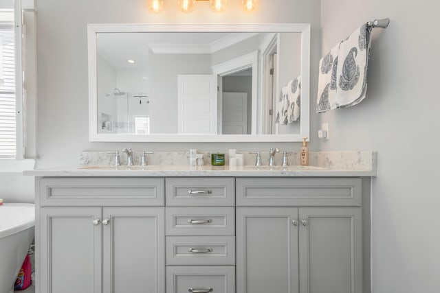 1722 Trewin Ct, Charleston, SC 29492 - bathroom featuring double vanity and a shower