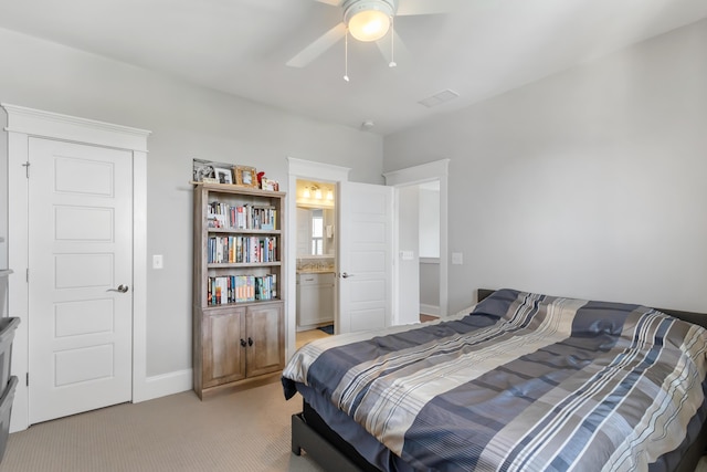 1722 Trewin Ct, Charleston, SC 29492 - bedroom with light colored carpet and a ceiling fan