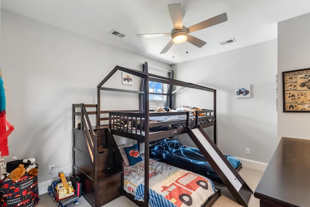 1722 Trewin Ct, Charleston, SC 29492 - carpeted bedroom with baseboards and ceiling fan