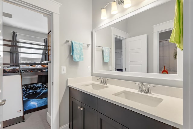 1722 Trewin Ct, Charleston, SC 29492 - full bathroom with double vanity and baseboards