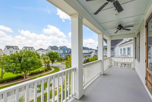 1722 Trewin Ct, Charleston, SC 29492 - porch with ceiling fan and a residential view