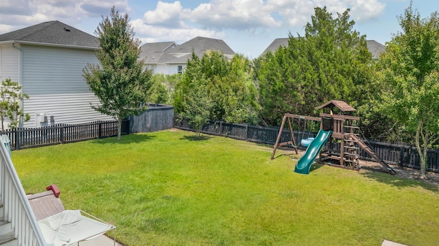 1722 Trewin Ct, Charleston, SC 29492 - fenced backyard featuring a playground