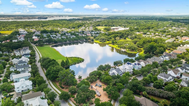 1722 Trewin Ct, Charleston, SC 29492 - aerial perspective of suburban area with a large body of water
