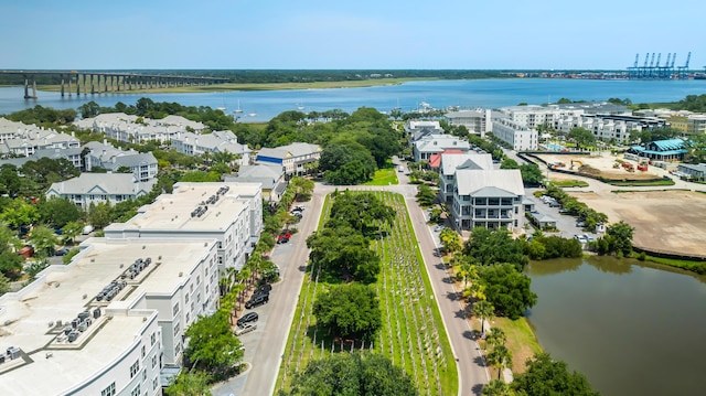 1722 Trewin Ct, Charleston, SC 29492 - drone / aerial view of a nearby body of water and a notable bridge