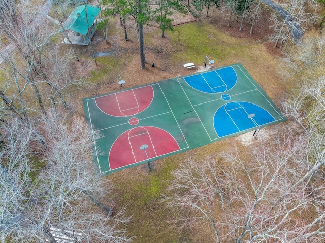 view of sport court