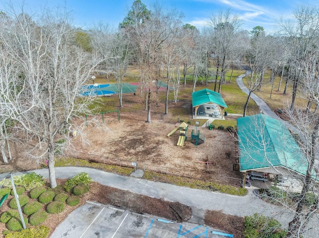 view of community with a playground