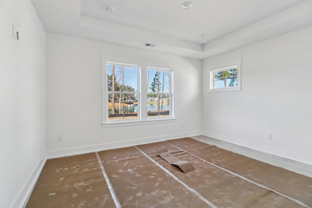 316 Calm Water Way, Summerville, SC 29486 - empty room with a tray ceiling and baseboards