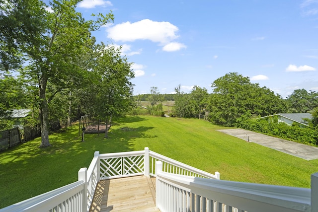 1193 River Rd, Johns Island, SC 29455 - view of yard with a deck