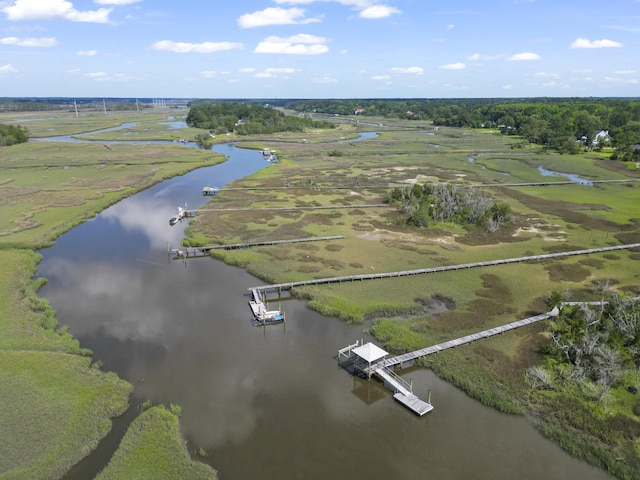1193 River Rd, Johns Island, SC 29455 - aerial view of property and surrounding area with a nearby body of water