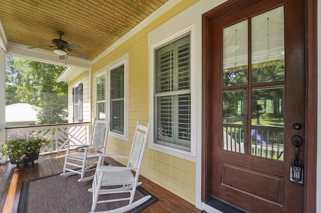 1193 River Rd, Johns Island, SC 29455 - porch featuring ceiling fan
