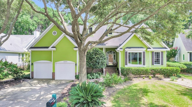 view of front of home featuring a garage