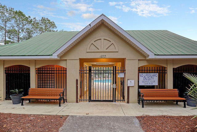 view of exterior entry