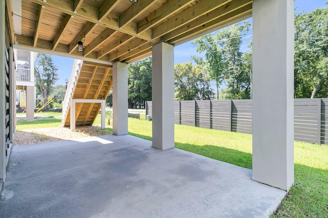 1304 Lieben Rd, Mount Pleasant, SC 29466 - view of patio / terrace featuring stairway