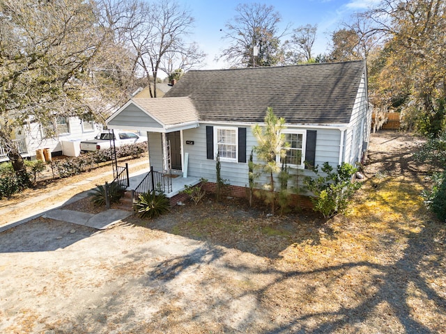 view of bungalow-style home