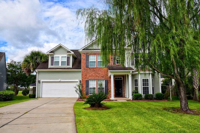 view of front of house featuring a front yard