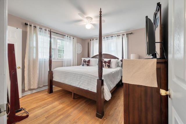 2220 Pinehurst Ave, Charleston, SC 29414 - bedroom with light wood-type flooring and a ceiling fan