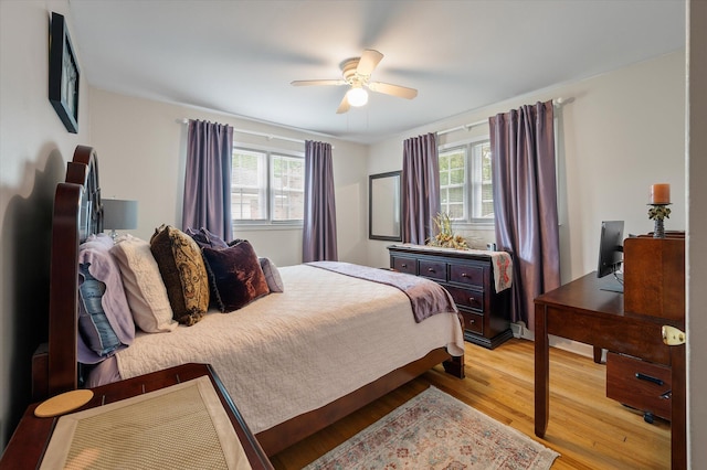 2220 Pinehurst Ave, Charleston, SC 29414 - bedroom featuring light wood finished floors and a ceiling fan
