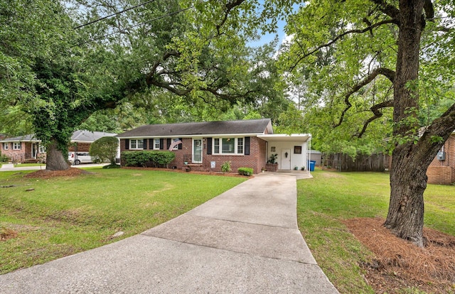 2220 Pinehurst Ave, Charleston, SC 29414 - ranch-style home featuring driveway and brick siding