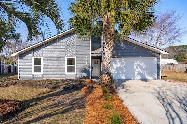 ranch-style house featuring a garage