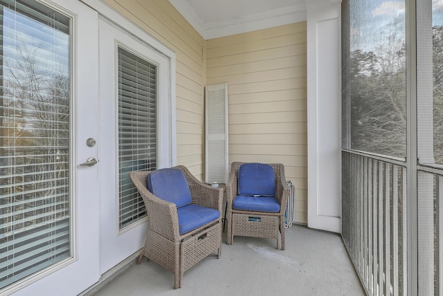 view of sunroom